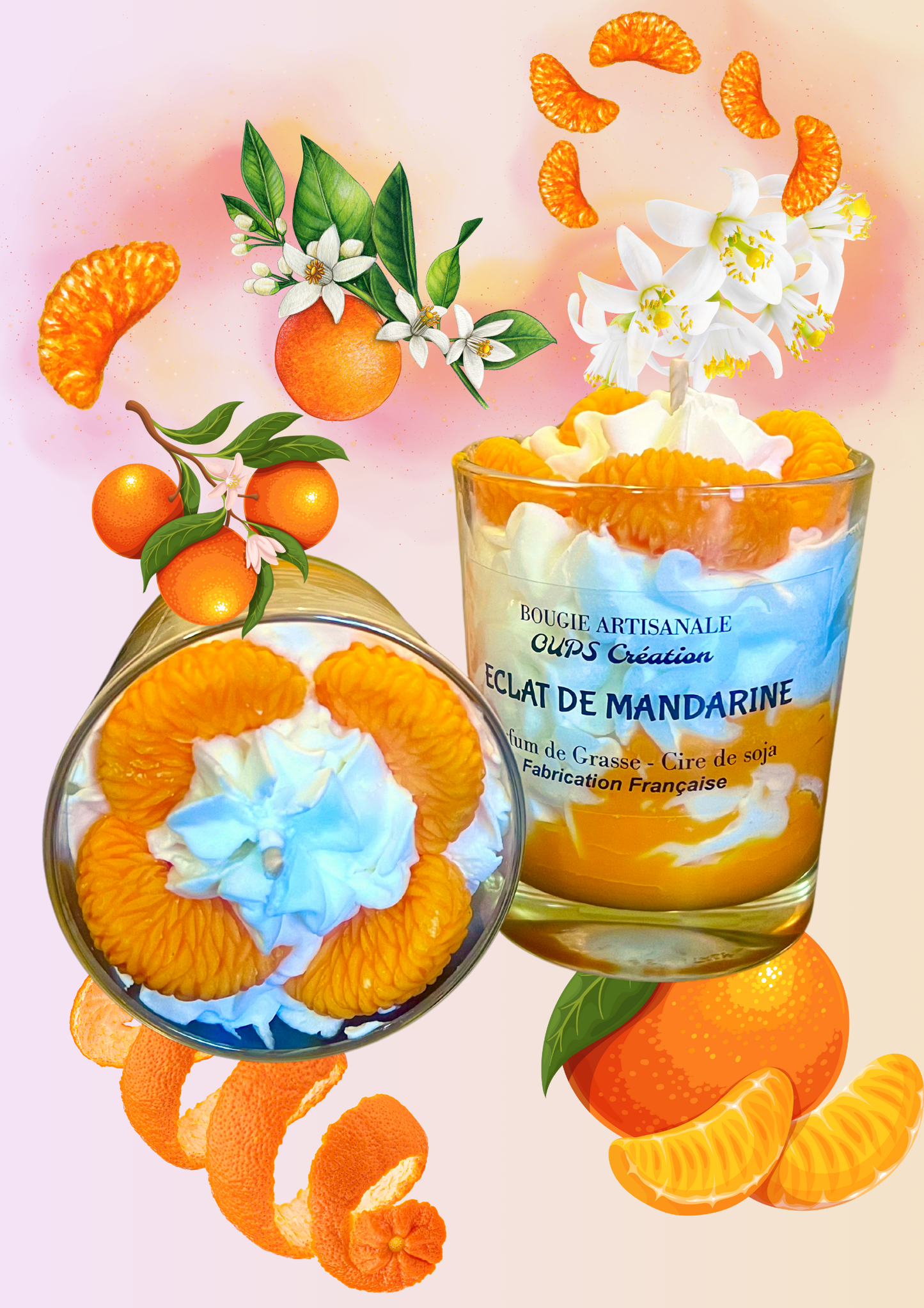 BOUGIE  GOURMANDE ECLAT DE MANDARINE